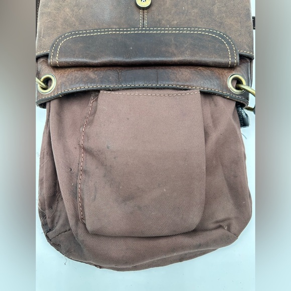 Fossil Brown Distressed Leather Crossbody - Picture 7 of 7